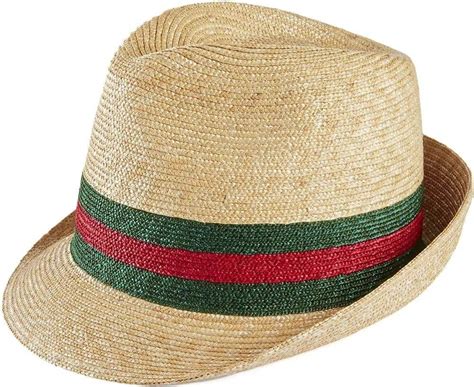 gucci woven straw fedora - white - hats|men's Gucci hats.